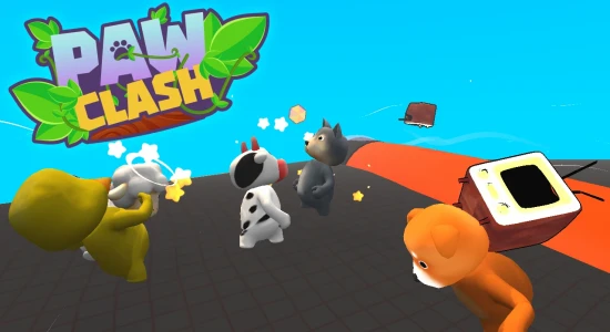 Paw Clash Play 3D Animal Party on Wabigames